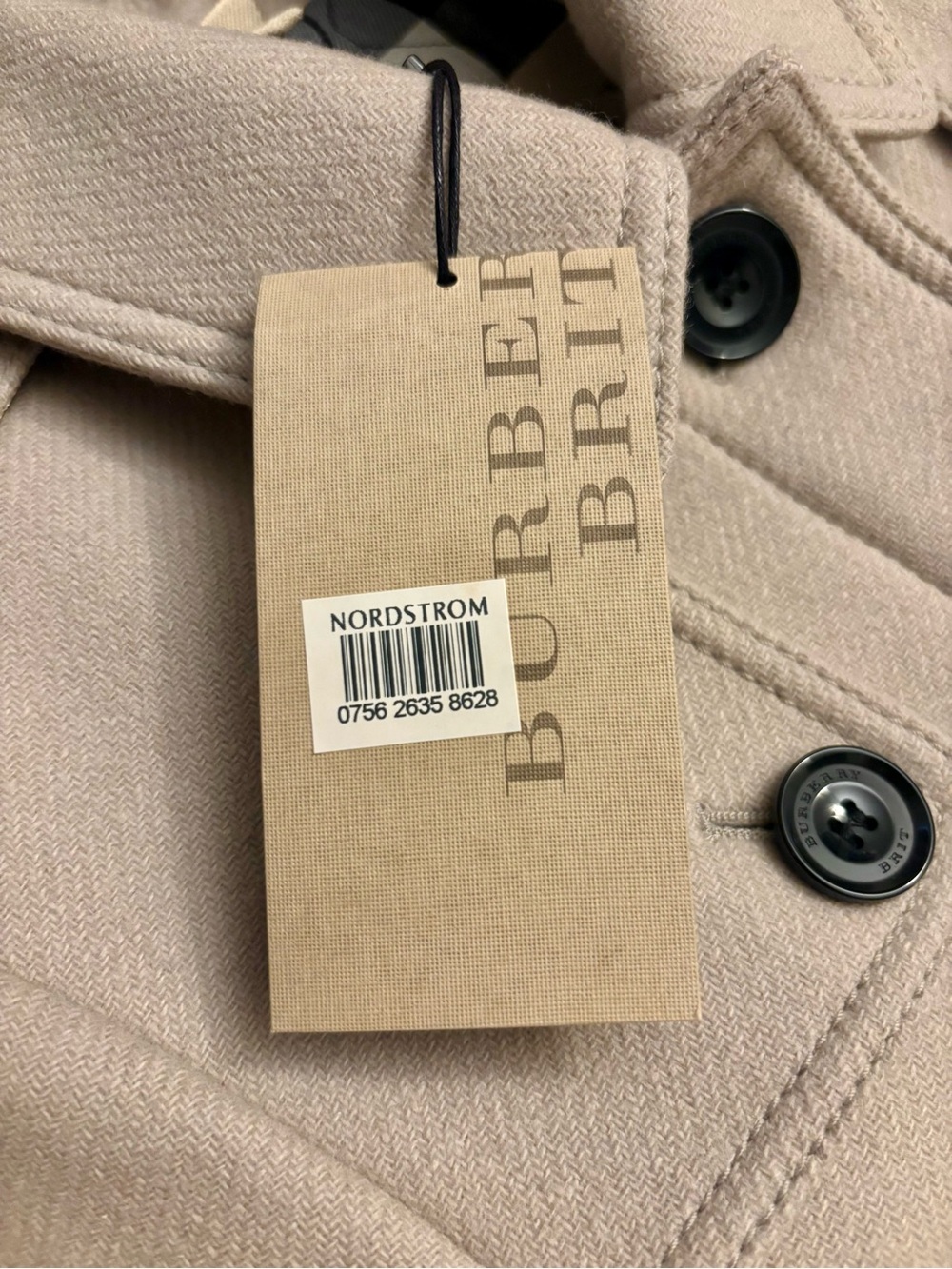 Burberry NWT Wool Blend Short Coat Detachable Quilted Liner Bag
Cream UK 4 US 2 - Picture 8 of 10